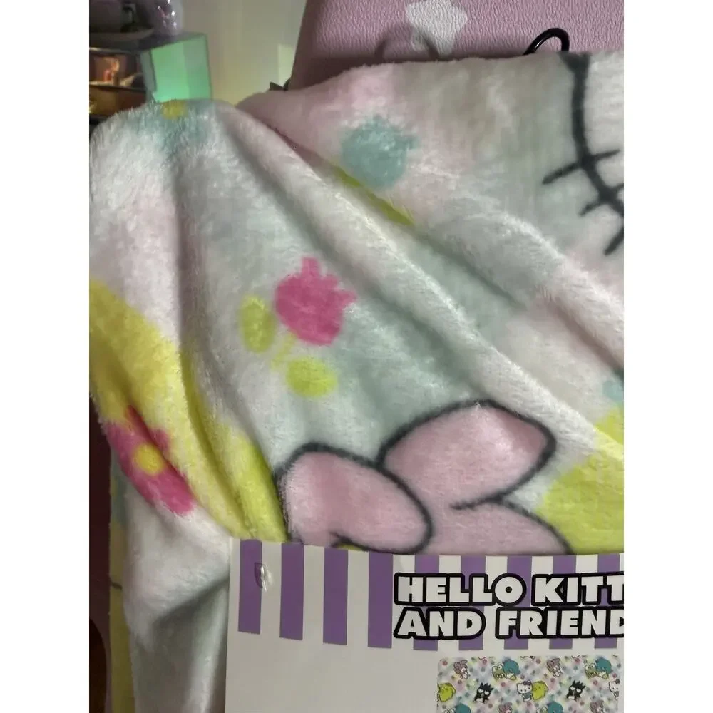 Hello Kitty & Friends Throw Blanket Silk Touch 50x70 Springy Keroppi 2024 Sanrio